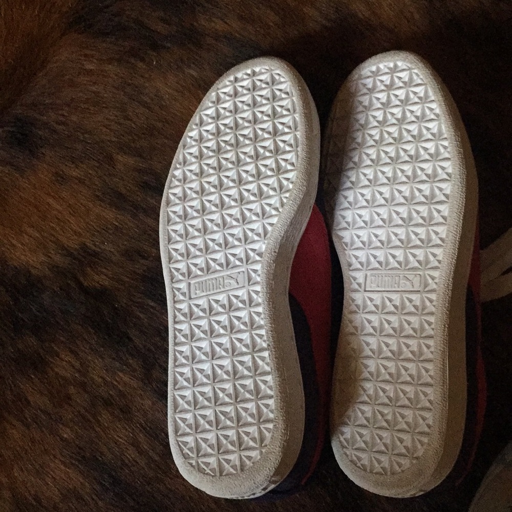 👟✨Puma✨💴Mens Liga Suede Trainers Blue/Red - Picture 4 of 5